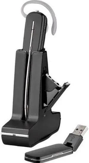 Plantronics 203949-01 Savi W445-M Headset, Wireless, DECT 6.0,Black