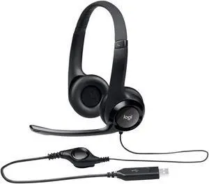 Logitech ClearChat Comfort/USB Headset H390 (Black)