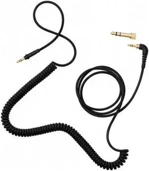 AIAIAI C02 4.92' Coiled Cable for Djing/Small Studio, Black