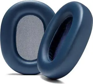 WC Wicked Cushions Extra Thick Earpads for Sony XM5 - Soft PU Leather Cushions, Luxurious Noise Isolating Memory Foam, Added Thickness | Blue