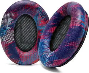 WC Wicked Cushions Upgraded Replacement Ear Pads for Bose QC35 & QC35ii (QuietComfort 35) Headphones & More - Softer Leather, Luxurious Memory Foam, Added Thickness, Extra Durability | Speed Racer