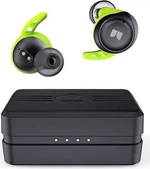 Monster Champion True Wireless Earbuds, Bluetooth 5.0 IPX8 Waterproof Sports Headphones with aptX Deep Bass, CVC 8.0 Noise Cancellation, Type C Quick Charge, 100Hrs Charging Case