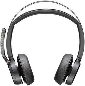 Poly - Voyager Focus 2 UC USB-C Headset (Plantronics) - Bluetooth Dual-Ear (Stereo) Headset with Boom Mic - USB-C PC/Mac Compatible - Active Noise Canceling - Works with Teams (Certified), Zoom & more