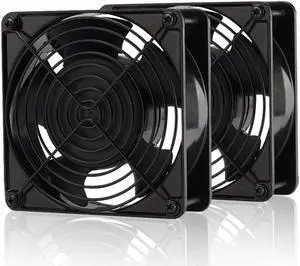 EZDIY-FAB 12cm 120mm 200CFM 4000RPM CPU Cooling Fan 12V DC 4-Pin Molex PC Computer High CFM Cooling Case Fan with Metal Finger Guard Grill