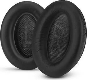 Replacement Earpads for Bose QuietComfort 35 (QC35) & 35 II (QC35 ii) Headphones, with Memory Foam, Leather & Added Thickness for Better Comfort & Noise Isolation