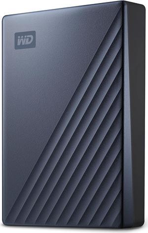 WD 5TB My Passport Ultra, Blue, Portable External Hard Drive, backup software with defense against ransomware, and password protection, USB-C and USB 3.1 - WDBFTM0050BBL-WESN