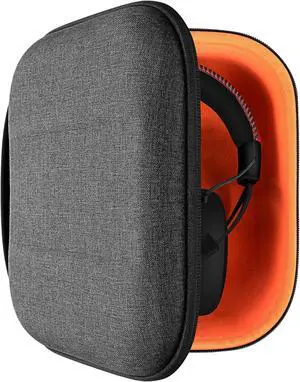 Geekria Shield Headphones Case Compatible with Hyperx CloudXStingerCore, CloudIII, CloudII, CloudStingerCore Case, Replacement Hard Shell Travel Carrying Bag with Cable Storage (Dark Grey)
