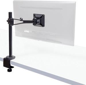 Height Adjustable Single Monitor Stand for Up to 27-inch Screens - VESA Mount Desk Mount Computer Monitor Stand