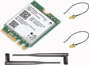 Wireless AX200 NIC, Gigabit Dual-Band Wi-Fi 6, 802.11AX Standard, Bluetooth 5.2, AX200NGW Wifi Card, NGFF (M.2 A/E Key) Interface, MU-MIMO, Support Linux, Windows 10/8.1/8/7, etc.
