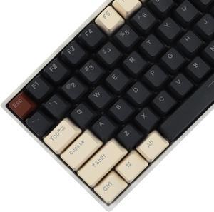 YMDK Double Shot 108 Dyed PBT Shine Through OEM Profile Keycap Rainbow Carbon Sunset Backlit Keycaps for MX Switches Mechanical Keyboard(Only Keycap)(Wild 122