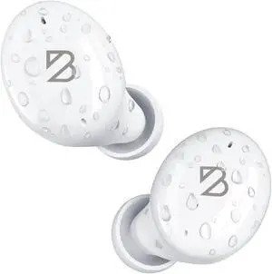 Tempo 30 Wireless Earbuds for Small Ears with Premium Sound, Comfortable Bluetooth Ear Buds for Women and Men, White Earphones for Small Ear Canals with Mic, IPX7 Sweatproof, Long Battery, Loud Bass