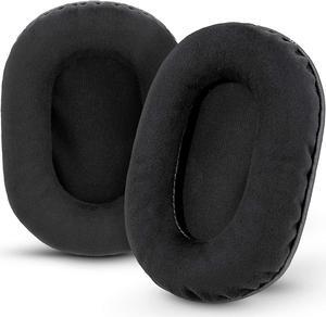 BRAINWAVZ Replacement Micro Suede Earpads for Sony MDR 7506, V6, CD900ST, Memory Foam Ear Pad & Suitable for Other On Ear Headphones, Micro Suede Black