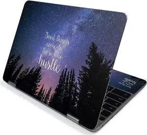 MightySkins Skin for Samsung Chromebook Plus V2 12" (2019) - Hustle | Protective, Durable, and Unique Vinyl Decal wrap Cover | Easy to Apply, Remove, and Change Styles | Made in The USA