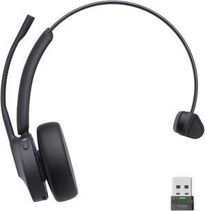 Yealink BH70 Mono Teams Wireless Headset with Mic for Work, Microsoft Teams Certified Bluetooth Headphone for 35h Calling, 91g All-day Wearing Comfort, Perfect for Open Office & Work from Home, USB-A