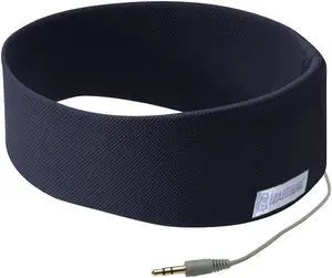 SleepPhones AcousticSheep Classic | Corded Headphones for Sleep, Travel, and More | The Original and Most Comfortable Headphones for Sleeping (Nighttide Navy - Breeze Fabric, Large)
