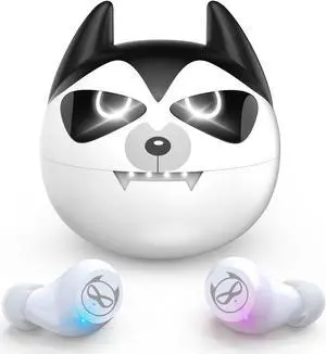 AMAFACE Wireless Earbuds,Bluetooth Earbuds with Husky Appearance Design Charging Case Bass Sound IPX6 Waterproof Sports Bluetooth Headphones with Mic Touch Control 36H Playtime...