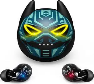 AMAFACE Wireless Earbuds, Bluetooth 5.0 Stereo Headphones, in-Ear Sweat-Proof Wireless Earphones Dual Mic and Noise Reduction, Touch Control Headset with Cartoon Blue Changing Men Charging Case AMAFACE Wireless Earbuds, Bluetooth 5.0 Stereo Headphones, in-Ear Sweat-Proof Wireless Earphones Dual Mic and Noise Reduction, Touch Control Headset with Cartoon Blue Changing Men Charging Case