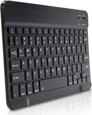 BoxWave Keyboard Compatible with ASUS Eee Slate EP121 - SlimKeys Bluetooth Keyboard, Portable Keyboard with Integrated Commands for ASUS Eee Slate EP121 - Jet Black