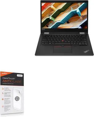 BoxWave Screen Protector Compatible with Lenovo ThinkPad X390 Yoga (13.3 in) - ClearTouch Anti-Glare (2-Pack), Anti-Fingerprint Matte Film Skin for Lenovo ThinkPad X390 Yoga (13.3 in)