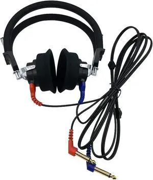 Anico Audiometer Earphone Air Transducers Headsets for Hearing Test, Noise Reducing Black