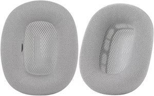 Aicore Ear Cushions Replacement for Apple AirPods Max Headphones, Premium Ear Pad Covers Earmuffs with Magnet, Noise Isolation, Fabric and Memory Foam Earpads, Silver