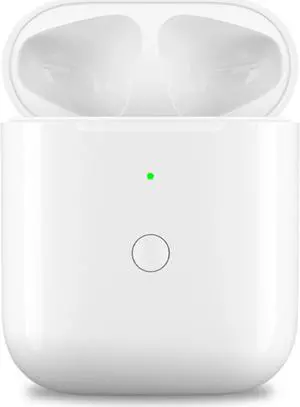 AIOYE Wireless Charging Case Compatible with AirPod 1st and 2nd Generation - Perfect Replacement Sleeve 550mAh,White