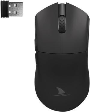Darmoshark M3 Pro Wireless Gaming Mouse,Tri-Mode 2.4G/USB-C/Bluetooth Mouse Up to 26KDPI,PAW3395 Optical Sensor Lightweight 55g,8 programmable Button 500MAh Battery Life,Computer Mouse for Laptop(B)