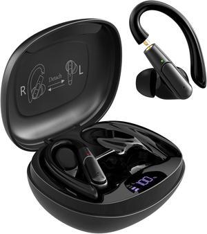 APEKX True Wireless in-Ear Bluetooth Earbuds - Effortlessly switch between daily and sports wear, Compatible with iPhone and Android, Perfect for Gym, Sports, Running and Gaming - Black