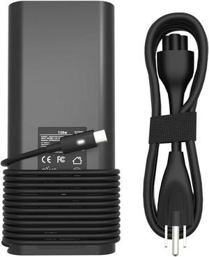 130W AC Adapter for Dell Laptop Charger USB C - Dell Computer Charger for XPS 15 17 9500 9570 9575 9730 9530 Precision 5550 5560 5570 2in1 Latitude 9410 9510 9520 Type C Power Cord