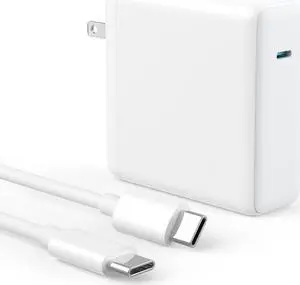 Mac Book Pro Charger - 120W USB C Charger Fast Charger, Compact Laptop Charger Adapter Compatible with USB C Port MacBook Pro/Air, iPad Pro, Samsung Galaxy and All USB-C Devices (AA-White)
