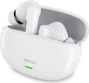 EARTOUS True Wireless Earbuds, 48dB ANC Active Noise Cancelling Bluetooth 5.3 Headphones, Over 24H Playtime Waterproof Ear Buds,Cordless in-Ear Stereo Earphones for iPhone Android Cell Phone