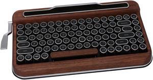 PENNA Bluetooth Keyboard with Black Chrome Keycap(US language) (Switch-Cherry Mx Brown, Special Wood)