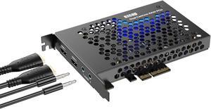 Dual 4K HDMI Video Capture Card, USB 3.1, Plug and Play, Compatible with Windows/macOS/Linux, Ideal for Dual Camera Live Streaming, Recording, and Gaming