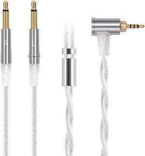 FAAEAL Replacement Cable for Hifiman Sundara,Arya,Ananda,HE4XX,HE560,HE400SE,HE-350 Headphones Cable 3.5mm/2.5mm/4.4mm/6.35mm to Dual 3.5mm Upgrade Cord 1.45meters/4.7ft (2.5mm to Dual 3.5mm)