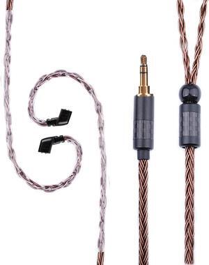 FEDAI Earphone Replacement Cable,16 Core Silver-Plated Upgrade Earphone Cable, Upgrade Copper Earphone Cable with C Pin for KZ ZSN,ZS10 PRO, ZSN PRO, CCA CA4 C10PRO C12 TRN VX ST2 ST1 (C-PIN 3.5mm)