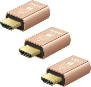 FUERAN 2.1 hdmi Dummy Plug,hdmi Dummy 4K 120Hz Virtual Display Emulator,Headless Ghost Display Adapter Support 3840x2160@120HZ,1440@120HZ,1080P@120HZ-dummy hdmi,edid Emulator (HDMI2.1-4K-3P)