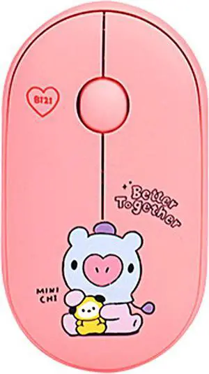 Hamee BT21 MY LITTLE BUDDY SERIES Mouse [Computer Mouse Wireless Cute] [Silent Nano Receiver Mouse Office Birthday] [BT21 Mouse] for Laptop, iPad, MacOS, PC, Windows, Android - MANG