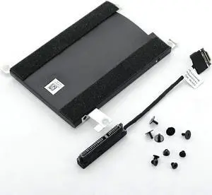 DEVMO SATA Hard Drive Cable Connector+2.5" HDD Caddy Bracket+ Caddy Screws Compatible with Dell Latitude 5500 5501 5502 5505 and Dell Precision 3540 3541 3542 3550 3551
