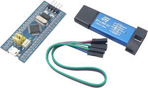 [initeq] STM32 ARM STM32F103C8T6 Blue Pill Minimum System Development Board with ST-Link V2 USB Programmer (1-Pack + ST-Link V2)