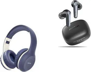EarFun Air Pro 3 Noise Cancelling Wireless Earbuds, Qualcomm(r) aptX(tm) Adaptive Sound K2 Kids Bluetooth Headphones with Volume Limited, 40H Playtime
