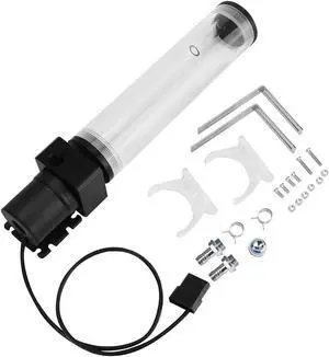 PC, G1/4 Acrylic Cylinder Computer Water, 12V 19W CPU Water Cooling Pump Radiator for Computer PC CPU Water Cooling (210mm)