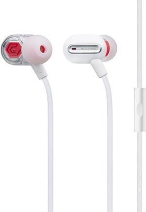 Phiaton MS 300 BA White Headphones with Balanced Armature and Mic - Sound-Isolating Earphones with Rich Audio Quality, Dual-Driver, Headphone Mic, and Inline Remote