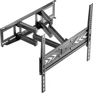 Full Motion TV Wall Mount 32" - 65" Screens up to 99 lbs, Adjustable TV Wall Mount Extension Bracket max 400x400 VESA Mount TV on Wall/Articulating TV Mount Swivel and Tilt Full Motion Black