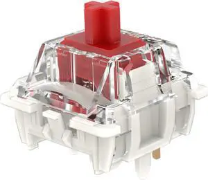 Gateron G Pro 3.0 Red Switches for Mechanical Keyboard,5-Pin 45gf Linear/Pre Lubed/Pin stronger/Silent/RGB Switches(72pcs,Red,5-Pin)