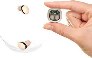 Invisible Earbuds Bluetooth Skin Color, Discreet Smallest Hidden Tiny Bluetooth Mini Micro Earbuds for Work, Invisible Sleep Wireless Earphone Waterproof Headphones for Small Ears Canals Buds