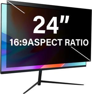 Computer Privacy Screen 24 inch, Removable 16:9 Aspect Ratio Widescreen Laptop Monitor,Eye Protection Anti Glare Blue Light Slide Mount Tabs Cover Screen Protector for Privacy Screen Filter 24 inch