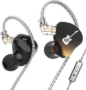 CCA ND DD3 4 Tone Adjustable in Ear Monitor Headphones, Dual Cavity Dual Magnetic Dynamic IEM Earphones, Clear Sound & Deep Bass Earphones Wired, Gaming Earbuds with 2pin Detachable Cable
