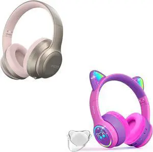 I love e iFecco Bluetooth Headphones Over Ear and Wireless Kids Headphones