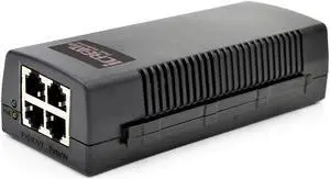 iCreatin 2-Port Gigabit PoE+ Injector Adapter, IEEE 802.3 at and IEEE 802.3 af Compliant, up to 100 Meters (328 Feet), 10/100/1000Mbps RJ-45, Plug and Play
