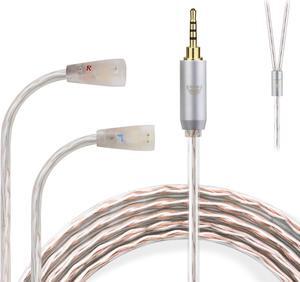 okcsc IE80 to 2.5MM Upgraded Replacement Cable for SENNHEISER IE80 Earphones Cable 4 Core for SENNHEISER IE80i IE8i IE80 IE8 IE80S Earphone 3.94FT